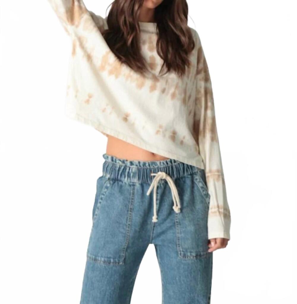 NEW ELECTRIC & ROSE lane horizon tee in cloud